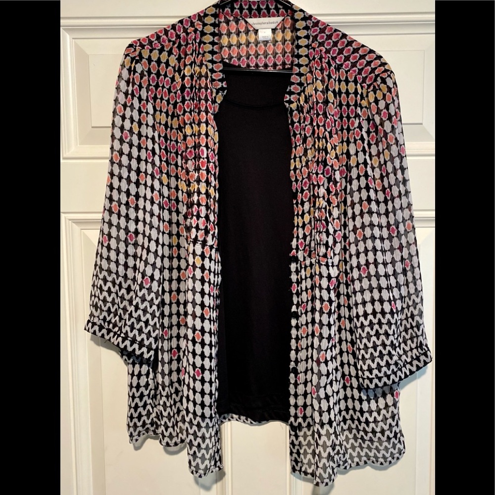 Christopher & Banks 2 Layer Top Sz XL